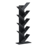 Βιβλιοθήκη Fyllo pakoworld ανθρακί 50x25x141.5εκ - Image 2