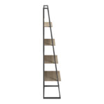 Βιβλιοθήκη-Ραφιέρα Alfa pakoworld sonoma-μαύρο μέταλλο 75x36x185εκ - Image 5