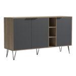 Μπουφές Balain pakoworld sonoma-ανθρακί 142x35.5x83εκ - Image 3