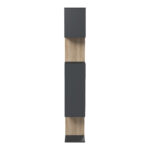 Βιβλιοθήκη Mito pakoworld ανθρακί - sonoma 108.5x25x161εκ - Image 6