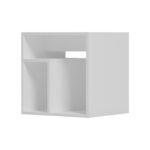 Βοηθητικό τραπέζι Doublo pakoworld λευκό 40x35x40εκ - Image 3