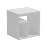 Βοηθητικό τραπέζι Doublo pakoworld λευκό 40x35x40εκ - Image 4