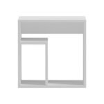 Βοηθητικό τραπέζι Doublo pakoworld λευκό 40x35x40εκ - Image 5
