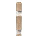 Βιβλιοθήκη Mito pakoworld sonoma - μπεζ μαρμάρου 108.5x25x161εκ - Image 5