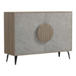 Μπουφές Gora pakoworld sonoma-μπεζ οψη μαρμαρου 110x35.5x82εκ - Image 3