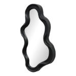 Καθρέπτης Liquid pakoworld pp σε μαύρη απόχρωση 26x2.7x39εκ