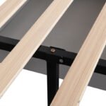 Κρεβάτι Veloty pakoworld ύφασμα ανθρακί με συρτάρια 150x200εκ - Image 7