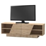 Έπιπλο τηλεόρασης Stevie pakoworld sonoma 160x40x50εκ - Image 2
