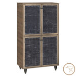 Παπουτσοθήκη-ντουλάπι Ronan pakoworld χρώμα καρυδί 70.5x35x122εκ - Image 2