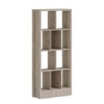 Βιβλιοθήκη Dividre pakoworld sonoma oak μελαμίνης 80x30x181εκ - Image 2