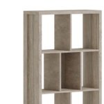 Βιβλιοθήκη Dividre pakoworld sonoma oak μελαμίνης 80x30x181εκ - Image 4