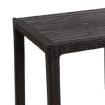 Τραπέζι Explore pakoworld με UV protection PP καφέ 90x90x73.5εκ - Image 2