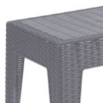 Τραπέζι Cosmic pakoworld PP ανθρακί 55x40x43.5εκ - Image 2