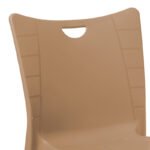 Καρέκλα Crafted pakoworld PP cappucino-αλουμίνιο γκρι - Image 3
