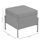 Σκαμπό-μπαούλο Panton pakoworld φυστικί-χρυσό 40x40x36.5εκ - Image 4