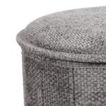 Σκαμπό-μπαούλο Trebia pakoworld γκρι ύφασμα 76x38x38εκ - Image 3