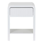 Κομοδίνο Zeplen pakoworld MDF σε λευκή απόχρωση 40x30x53εκ - Image 2