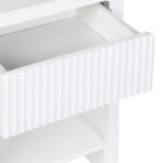 Κομοδίνο Zeplen pakoworld MDF σε λευκή απόχρωση 40x30x53εκ - Image 5