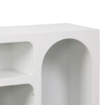 Μπουφές Emersi pakoworld με ράφια mdf σε λευκή απόχρωση 164x34x76εκ - Image 4