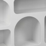 Μπουφές Emersi pakoworld με ράφια mdf σε λευκή απόχρωση 164x34x76εκ - Image 8