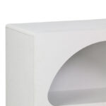 Βιβλιοθήκη-ραφιέρα Emersi pakoworld mdf σε λευκή απόχρωση 70x35x100εκ - Image 5