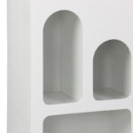 Βιβλιοθήκη Emersi pakoworld mdf σε λευκή απόχρωση 48x35x180εκ - Image 5