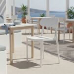 Καρέκλα Amvroan στοιβαζόμενη pakoworld με UV protection λευκό pp 51x49x79.5εκ - Image 2