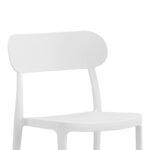 Καρέκλα Amvroan στοιβαζόμενη pakoworld με UV protection λευκό pp 51x49x79.5εκ - Image 3