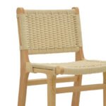 Σκαμπό μπαρ Julien pakoworld rubberwood φυσικό-έδρα φυσικό σχοινί 45x46x95εκ - Image 7