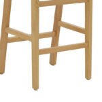 Σκαμπό μπαρ Julien pakoworld rubberwood φυσικό-έδρα φυσικό σχοινί 45x46x95εκ - Image 8