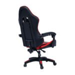 Καρέκλα γραφείου gaming William pakoworld PU μαύρο-κόκκινο - Image 4