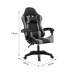 Καρέκλα γραφείου gaming William pakoworld PU μαύρο-κόκκινο - Image 9