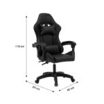 Καρέκλα γραφείου gaming William pakoworld PU μαύρο - Image 9