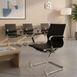 Καρέκλα γραφείου επισκέπτη Valter pakoworld μαύρο pu 55.5x48x88εκ - Image 2