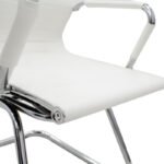 Καρέκλα γραφείου επισκέπτη Valter pakoworld λευκό pu 55.5x48x88εκ - Image 7