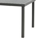 Τραπέζι Kliton pakoworld αλουμινίου ανθρακί 150x80x74εκ - Image 6