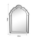 Καθρέπτης Xoton Inart χρυσό μέταλλο 60x3x90εκ - Image 2