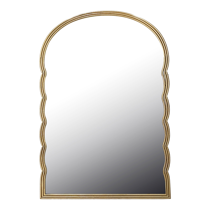 295-000026 Καθρέπτης Megike Inart μέταλλο σε χρυσή απόχρωση 60x2x90εκ - Image 1