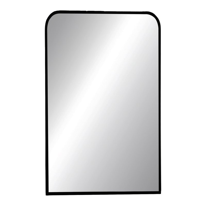 298-000023 Καθρέπτης Classy pakoworld μαύρο αλουμίνιο 50x2.5x80εκ - Image 1