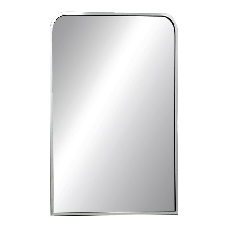 298-000024 Καθρέπτης Classy pakoworld ασημί αλουμίνιο 50x2.5x80εκ - Image 1
