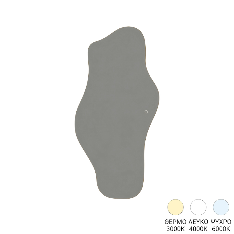 298-000060 Καθρέπτης Eliona pakoworld led 60x2.5x120εκ - Image 1