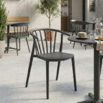 Πολυθρόνα Zelma pakoworld pp σε ανθρακί απόχρωση 55x53x73εκ - Image 2