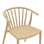 Πολυθρόνα Zelma pakoworld pp σε ανοιχτή απόχρωση cappuccino 55x53x73εκ - Image 7