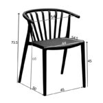 Πολυθρόνα Zelma pakoworld pp σε λευκή απόχρωση 55x53x73εκ - Image 6