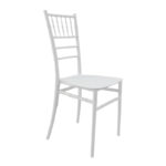 Καρέκλα Tiffany Ι pakoworld pp σε λευκή απόχρωση 38.5x46.5x87εκ