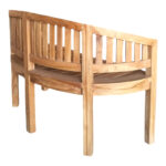 Καναπές διθέσιος Coren pakoworld φυσικό teak ξύλο 130x61x87εκ - Image 3
