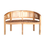 Καναπές διθέσιος Coren pakoworld φυσικό teak ξύλο 130x61x87εκ - Image 4