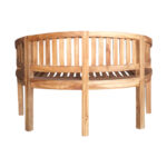 Καναπές διθέσιος Coren pakoworld φυσικό teak ξύλο 130x61x87εκ - Image 5
