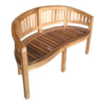 Καναπές διθέσιος Coren pakoworld φυσικό teak ξύλο 130x61x87εκ - Image 6