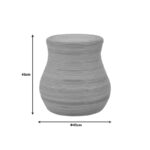 Σκαμπό Bulaten Inart rattan σε φυσική απόχρωση Φ45x45εκ - Image 4